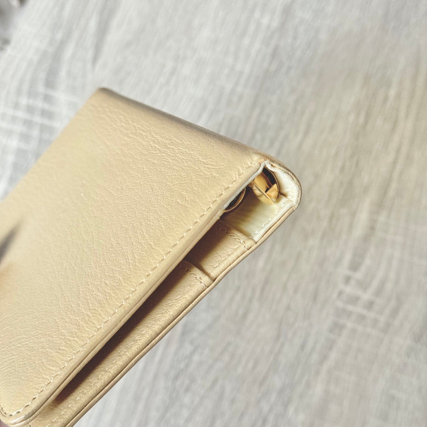 Chanel Classic Logo Clasp Beige PM Agenda