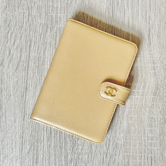chanel logo clasp personal mini planner agenda diary budget