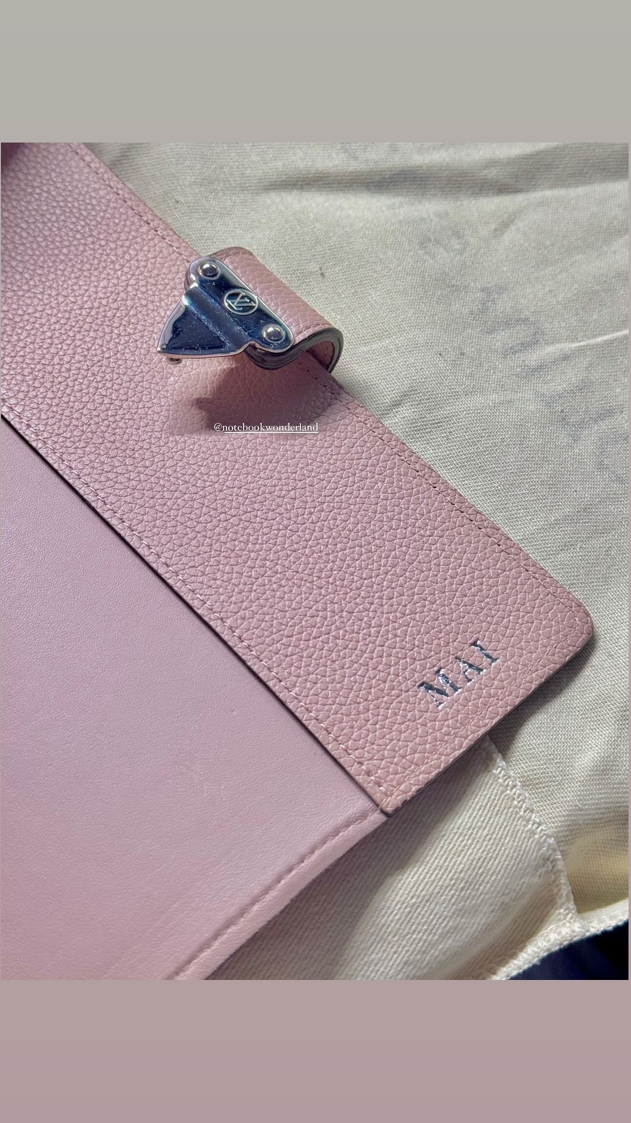 LV Paul Mahina Magnolia Agenda Planner Notebook Cover Pre-owned (has hot stamp)