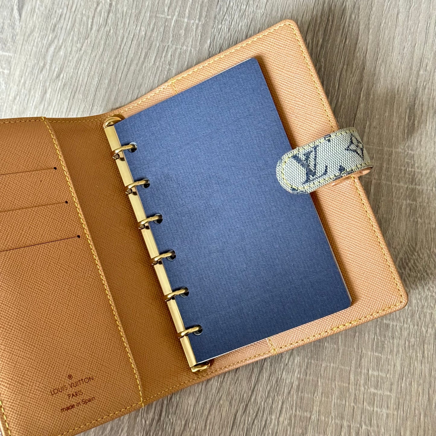 LV Blue/Navy Monogram Lyn PM Agenda
