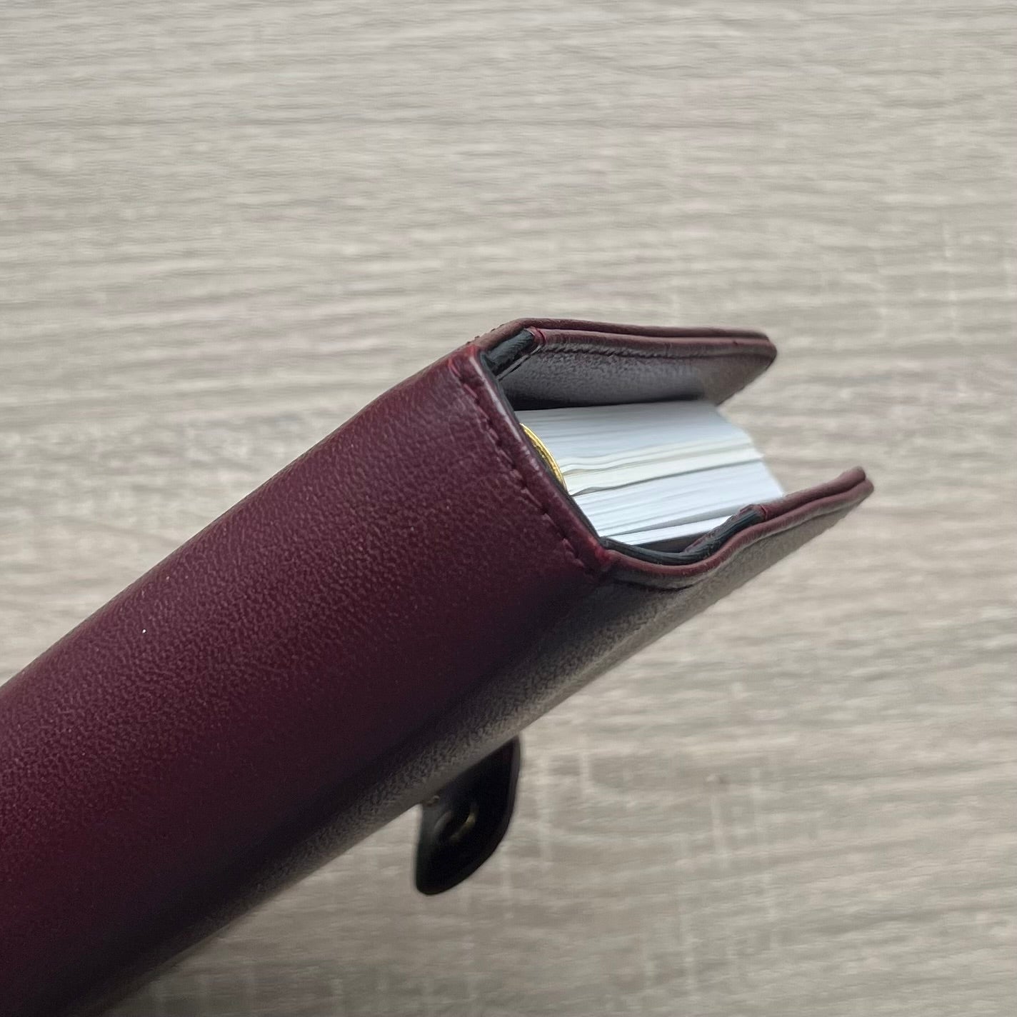 burgundy wine red agenda planner notebook chanel luxury diary gold black women men home office