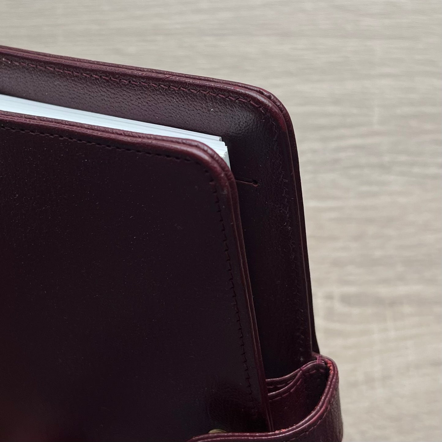 burgundy wine red agenda planner notebook chanel luxury diary gold black women men home office