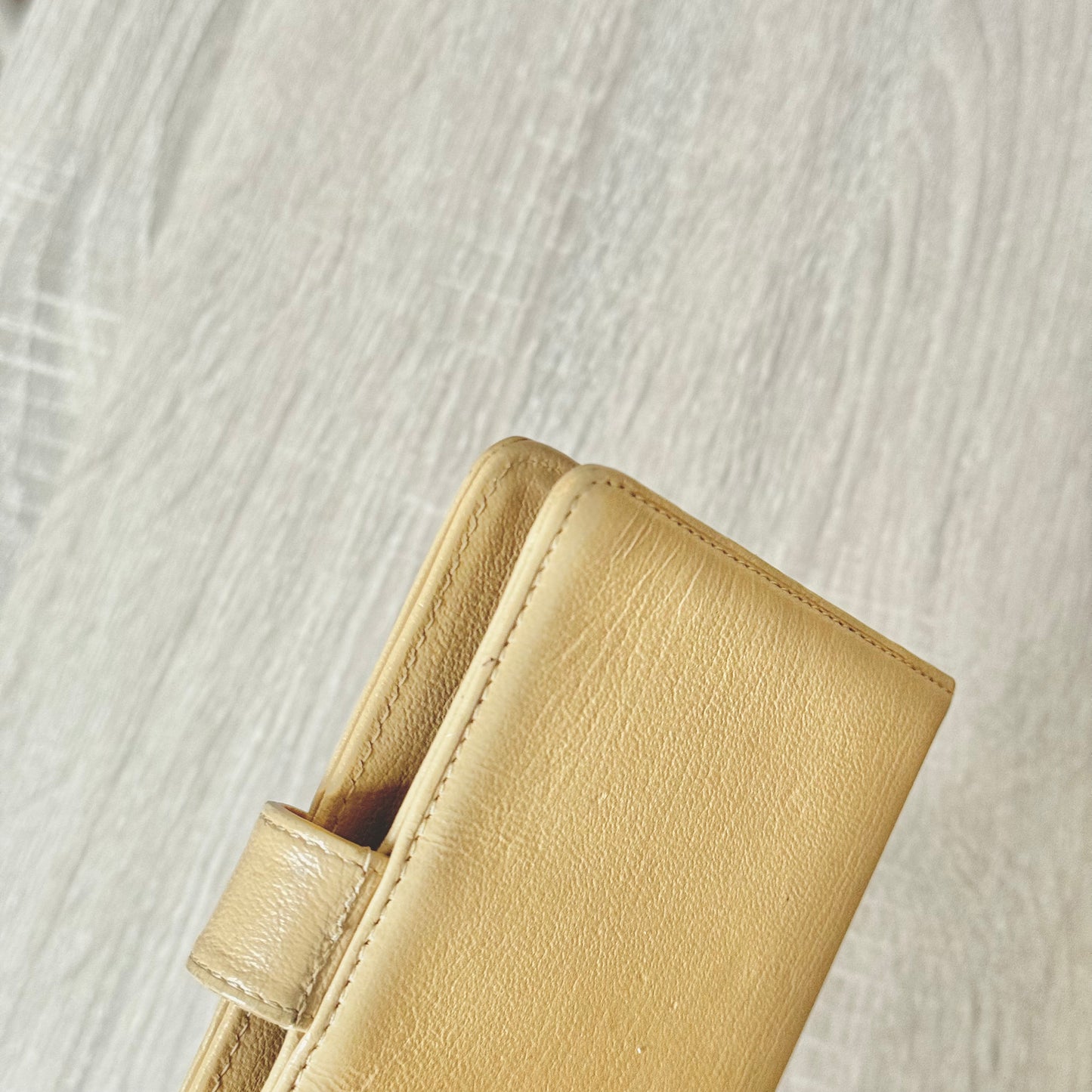 Chanel Classic Logo Clasp Beige PM Agenda