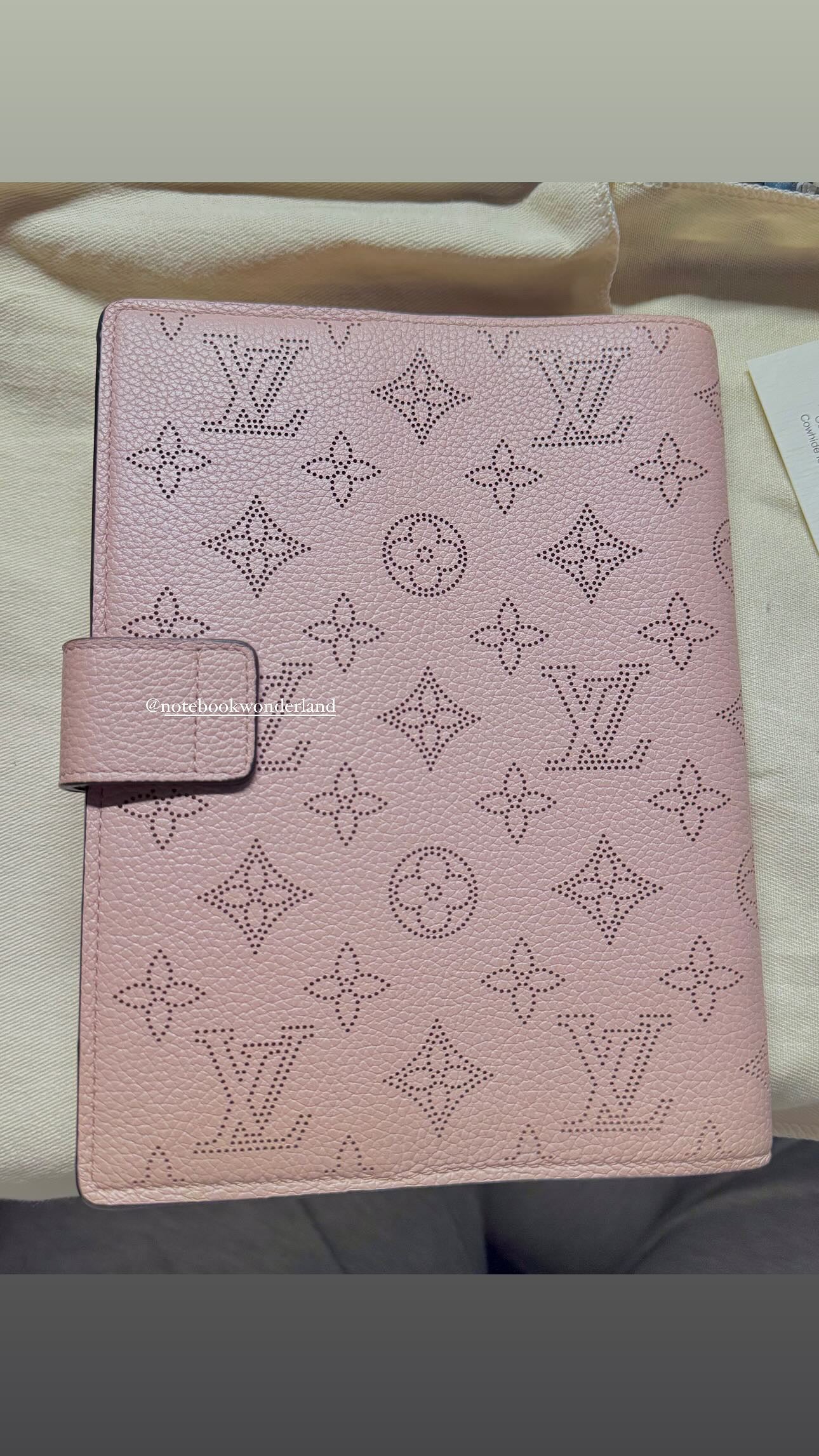 LV Paul Mahina Magnolia Agenda Planner Notebook Cover Pre-owned (has hot stamp)