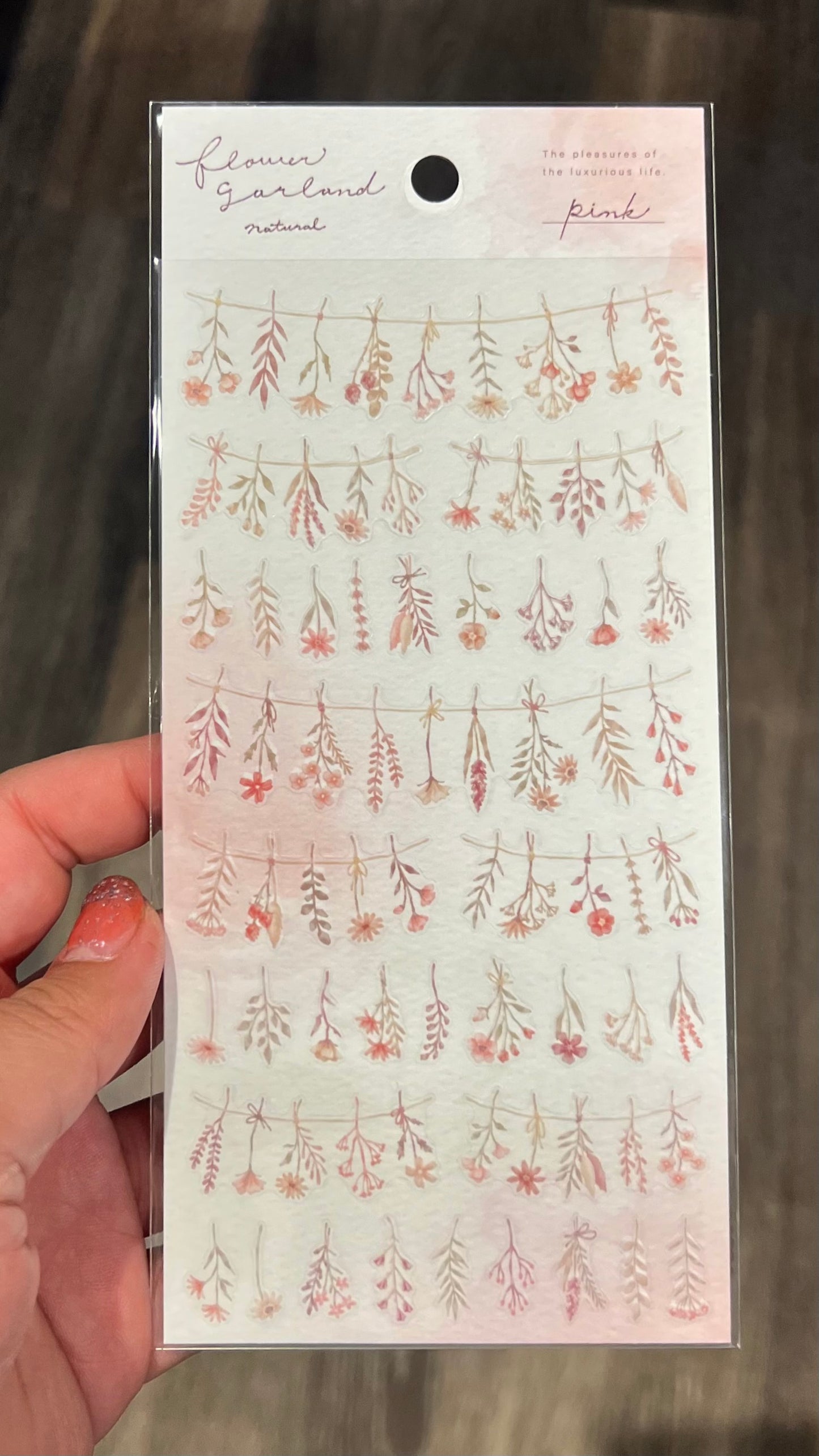 Flower Garland Matte Stickers by Mind Wave