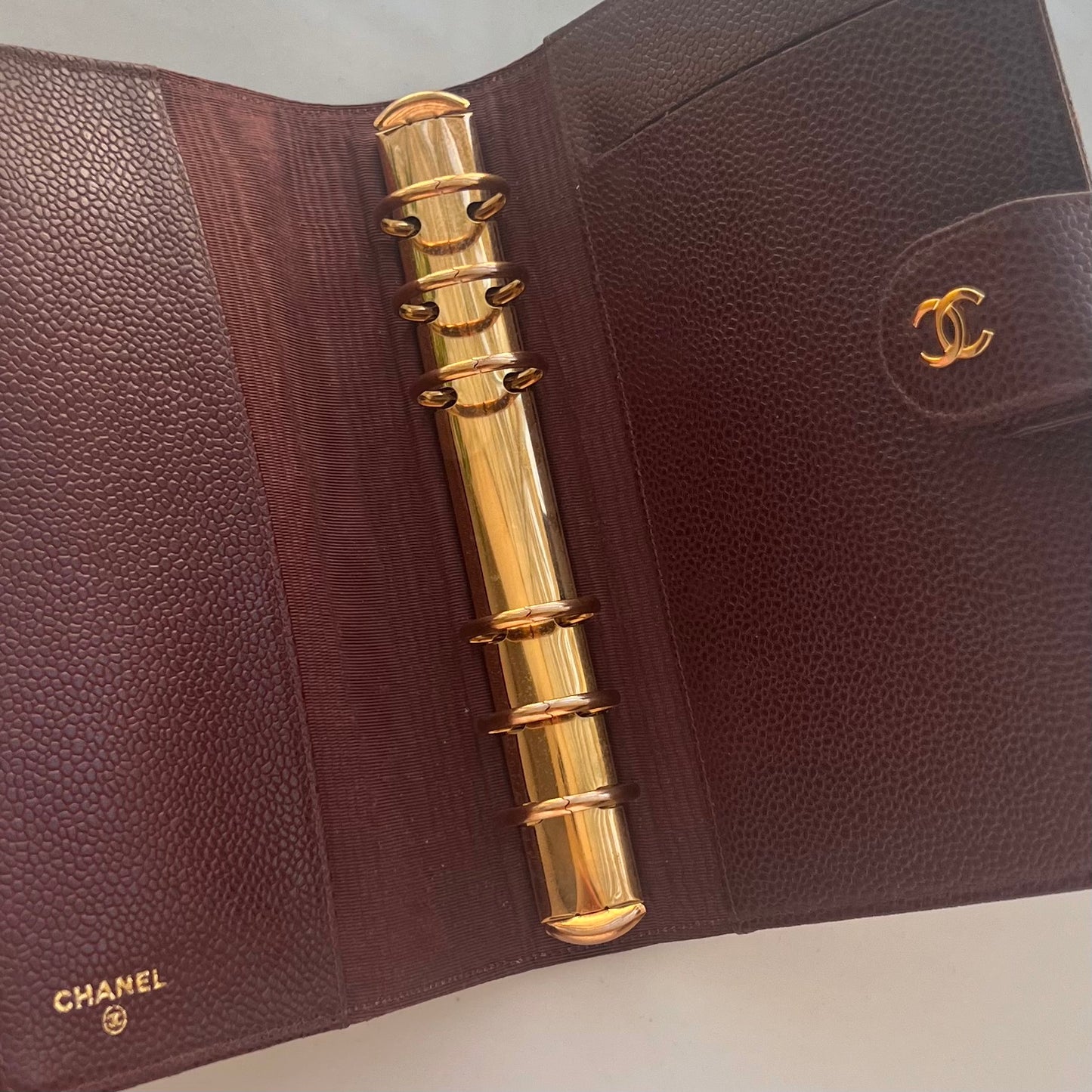 Chanel Matrasse Quilted バーガンディカラー
MM 手帳カバー