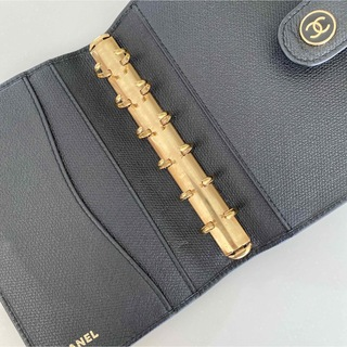 Chanel Enamel Logo Black PM Agenda