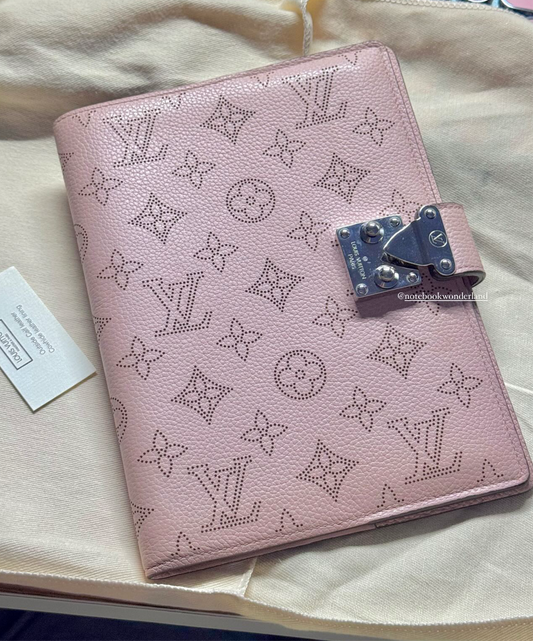 LV Paul Mahina Magnolia Agenda Planner Notebook Cover Pre-owned (has hot stamp)