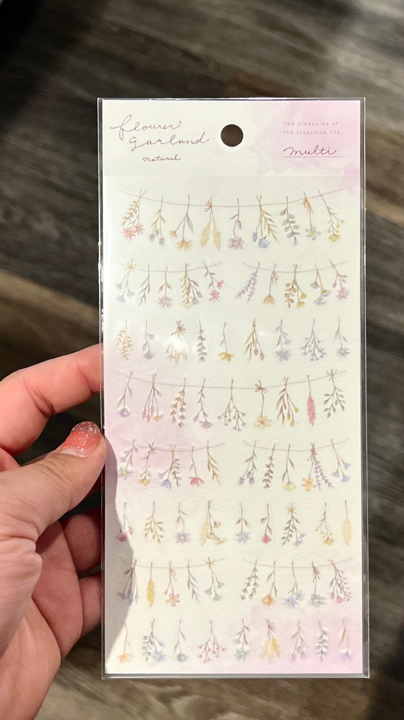 Flower Garland Matte Stickers by Mind Wave