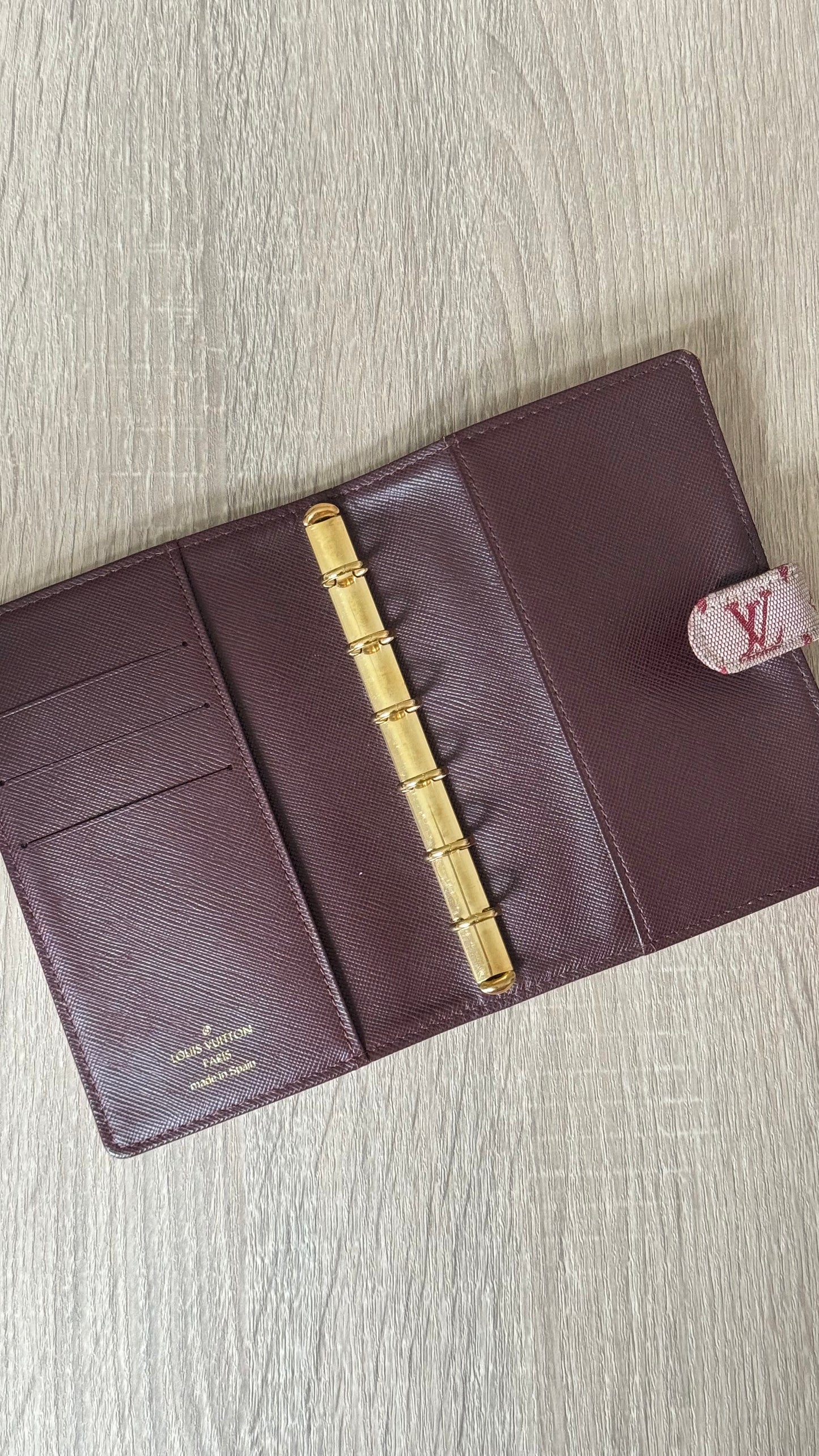 LV Monogram Red/Pink Lyn PM Agenda