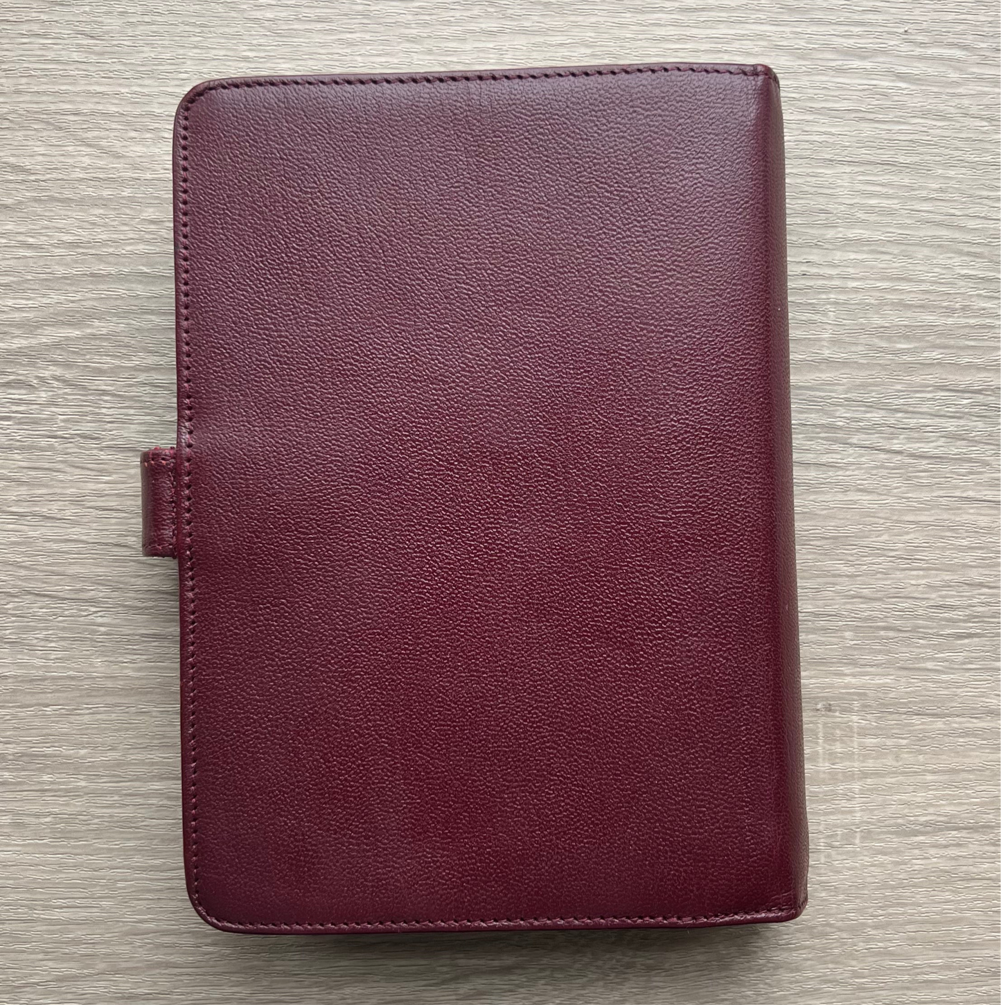 burgundy wine red agenda planner notebook chanel luxury diary gold black women men home office