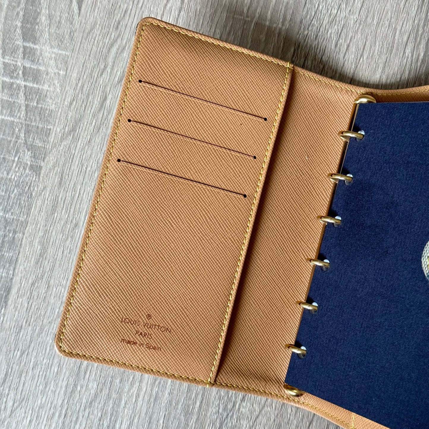 LV Blue/Navy Monogram Lyn PM Agenda