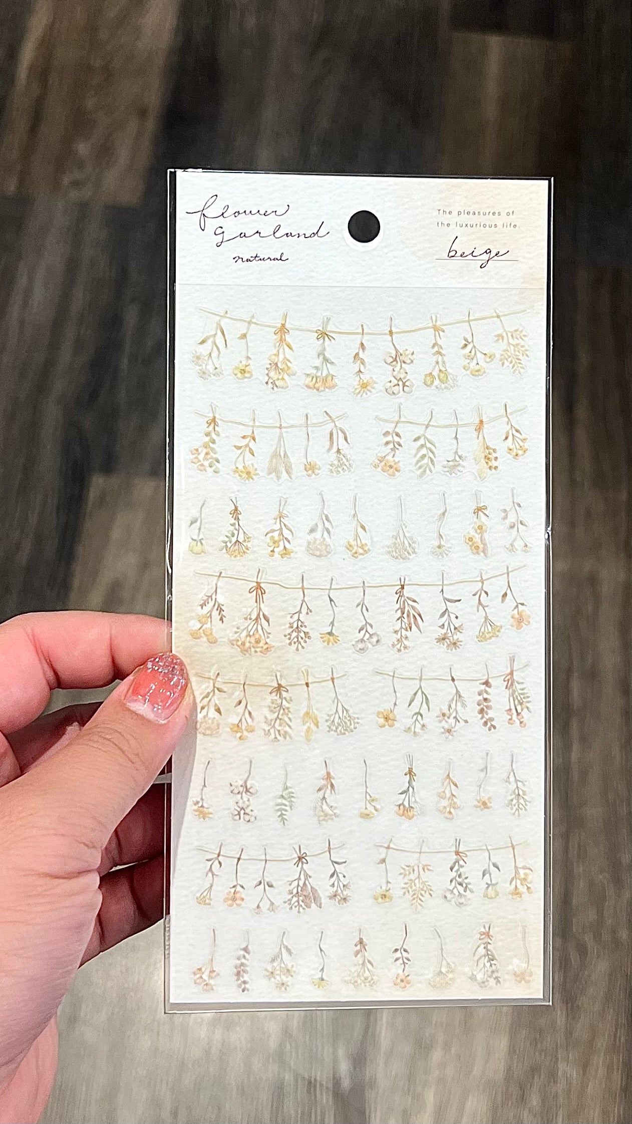 Flower Garland Matte Stickers by Mind Wave
