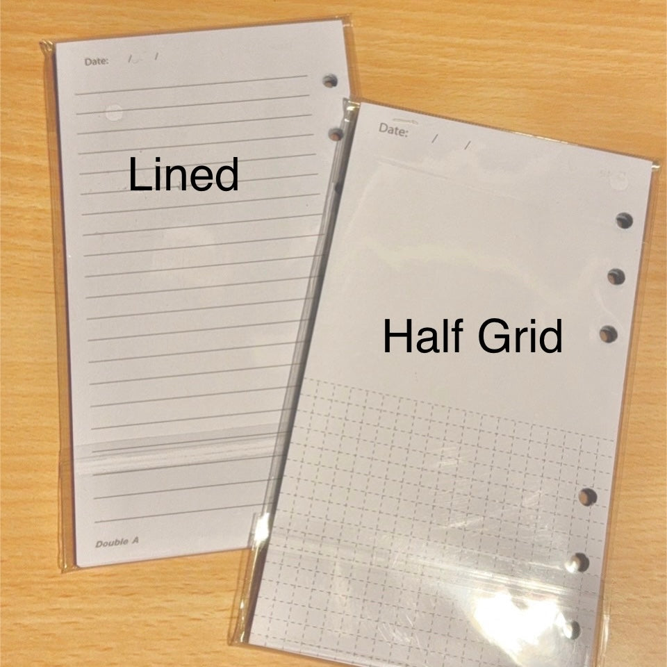 MM Sized Planner Refill Paper Inserts