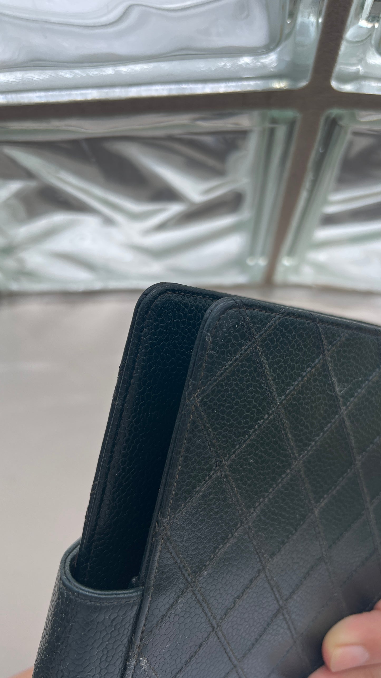 Chanel Matrasse Quilted Green MM Agenda