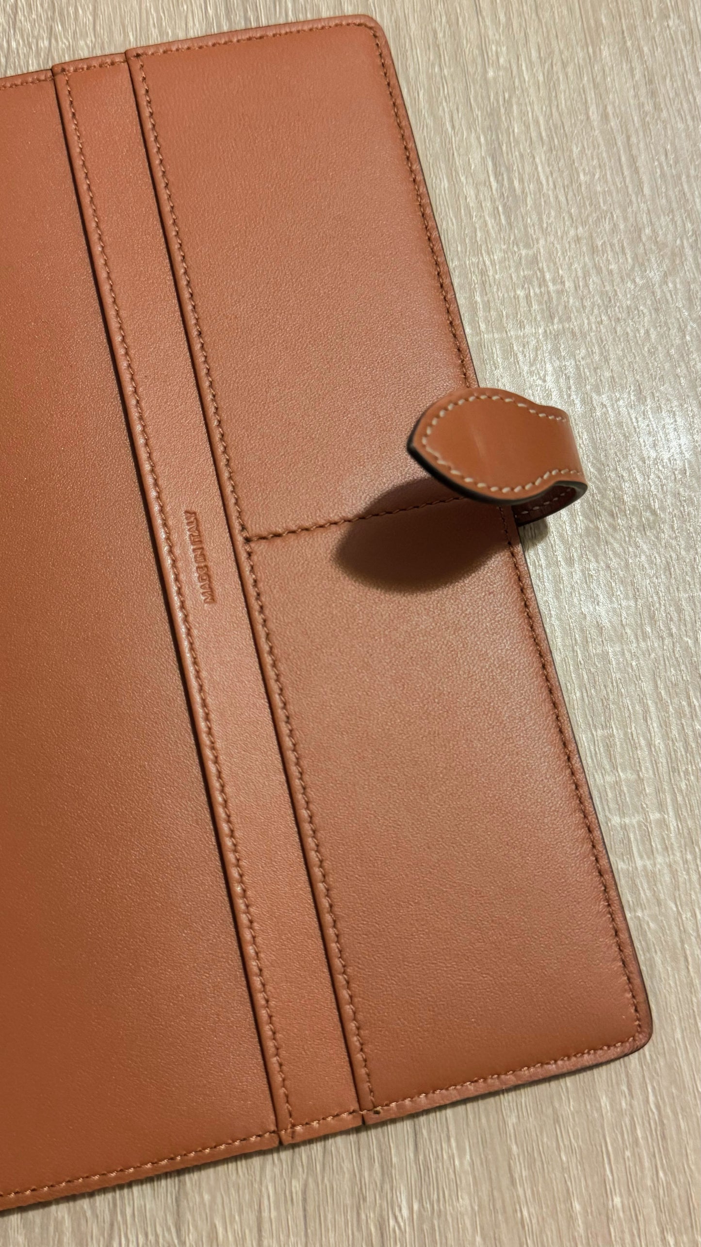 celine gold planner insert pocket