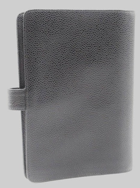 Chanel Timeless CC Black MM Agenda with card