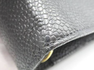 Chanel Timeless CC Black MM Agenda with card