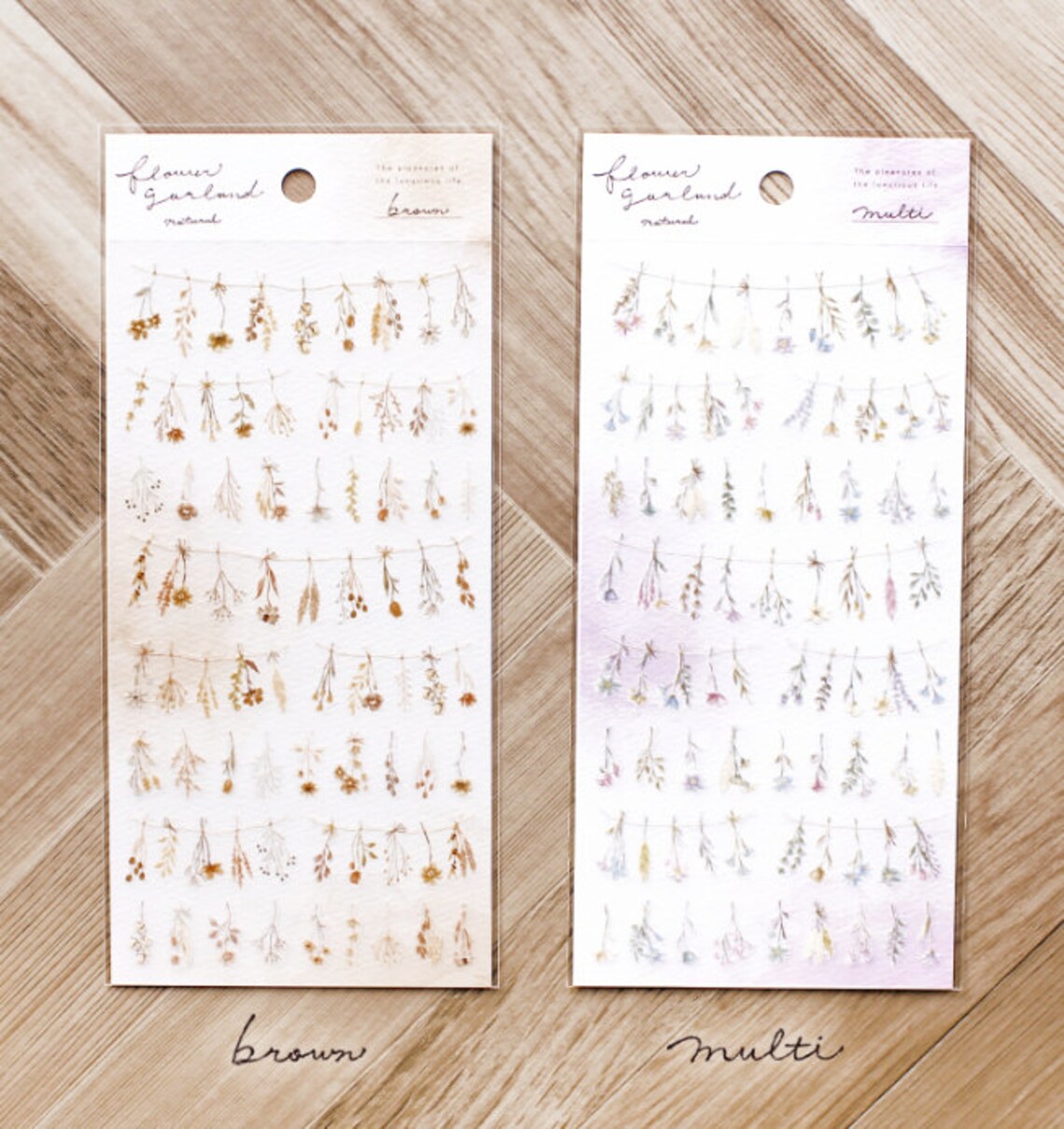 Flower Garland Matte Stickers by Mind Wave