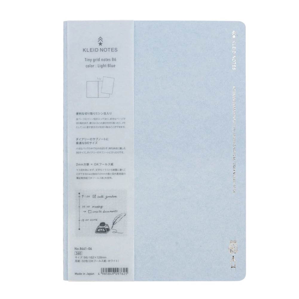 Kleid 2mm Grid Notebook - B6