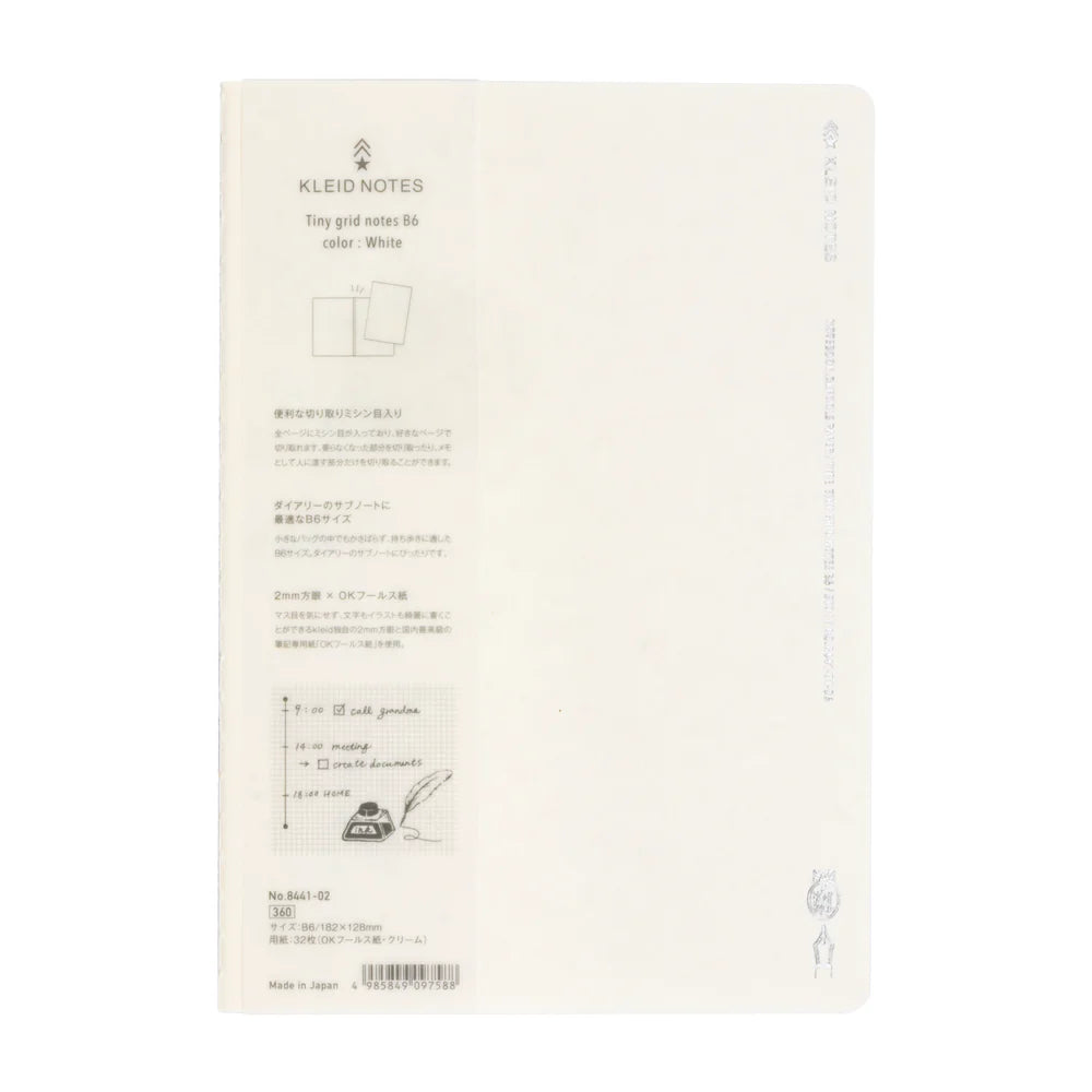 Kleid 2mm Grid Notebook - B6
