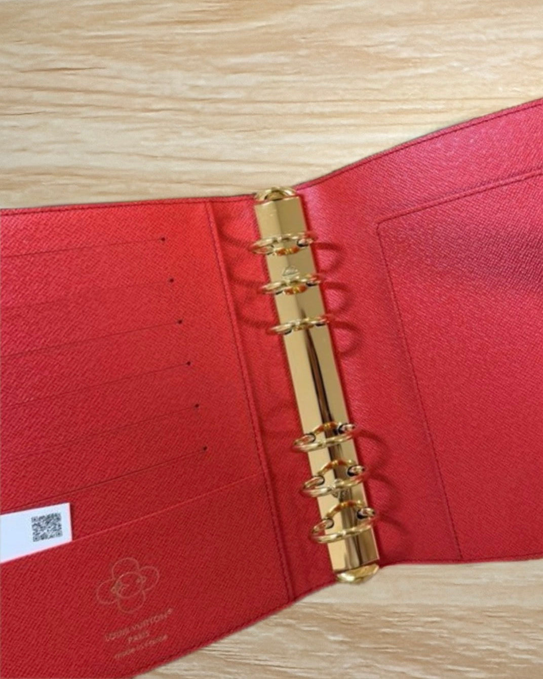 lv interior mm agenda cover red with vivienne