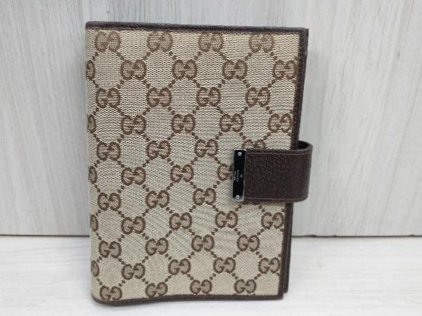 Gucci Dark Brown Monogram MM Agenda