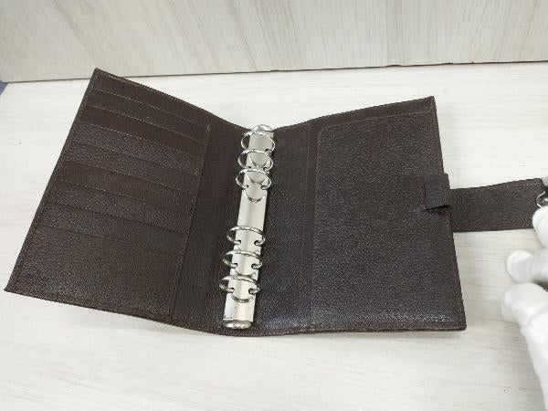 Gucci Dark Brown Monogram MM Agenda