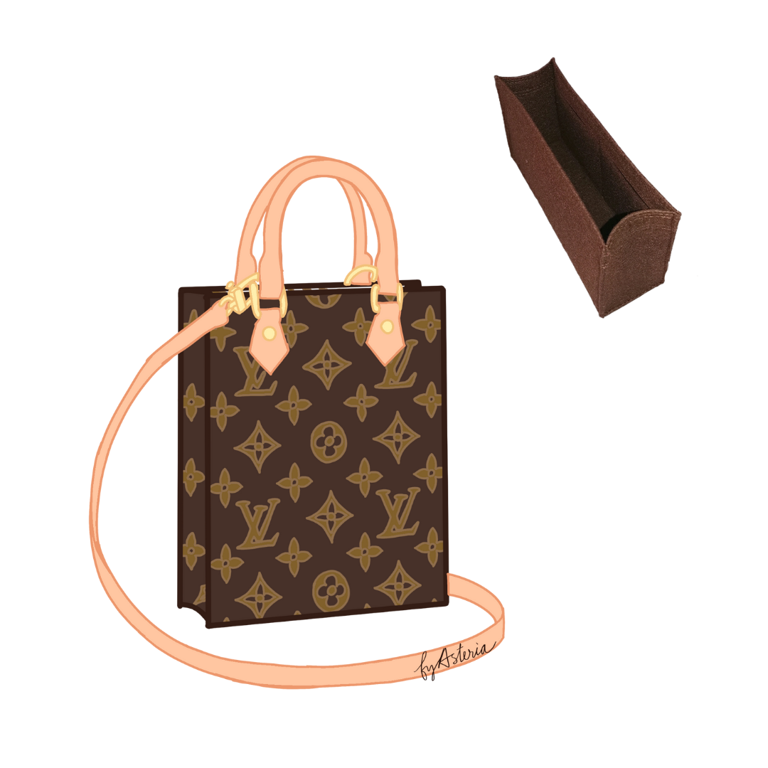 Louis Vuitton Sac Plat Handbag Organizer in 2 sizes. keeps the bag