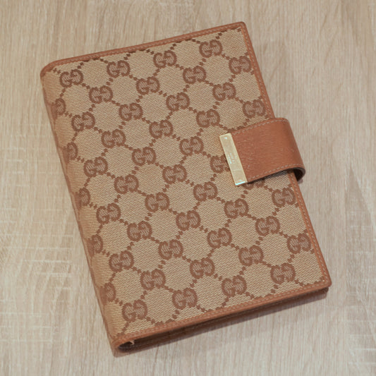 Gucci Monogram Brown MM Agenda