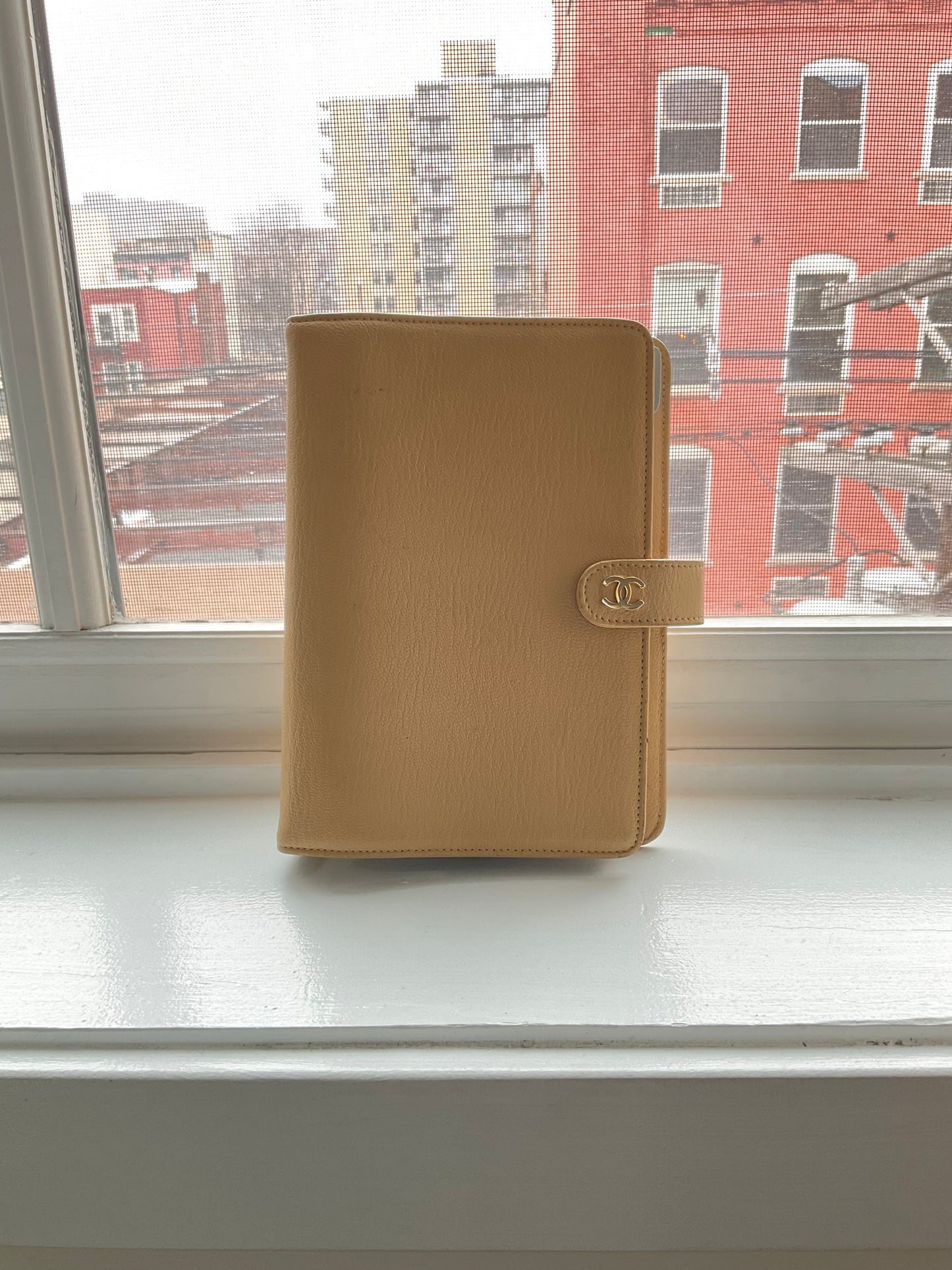 beige chanel lanner diary tan