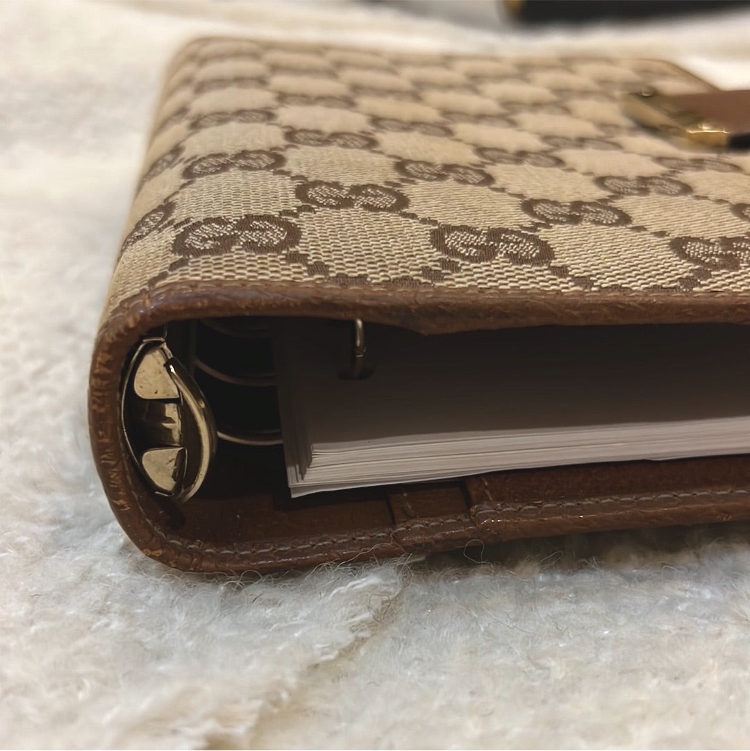 Gucci Monogram Brown MM Agenda