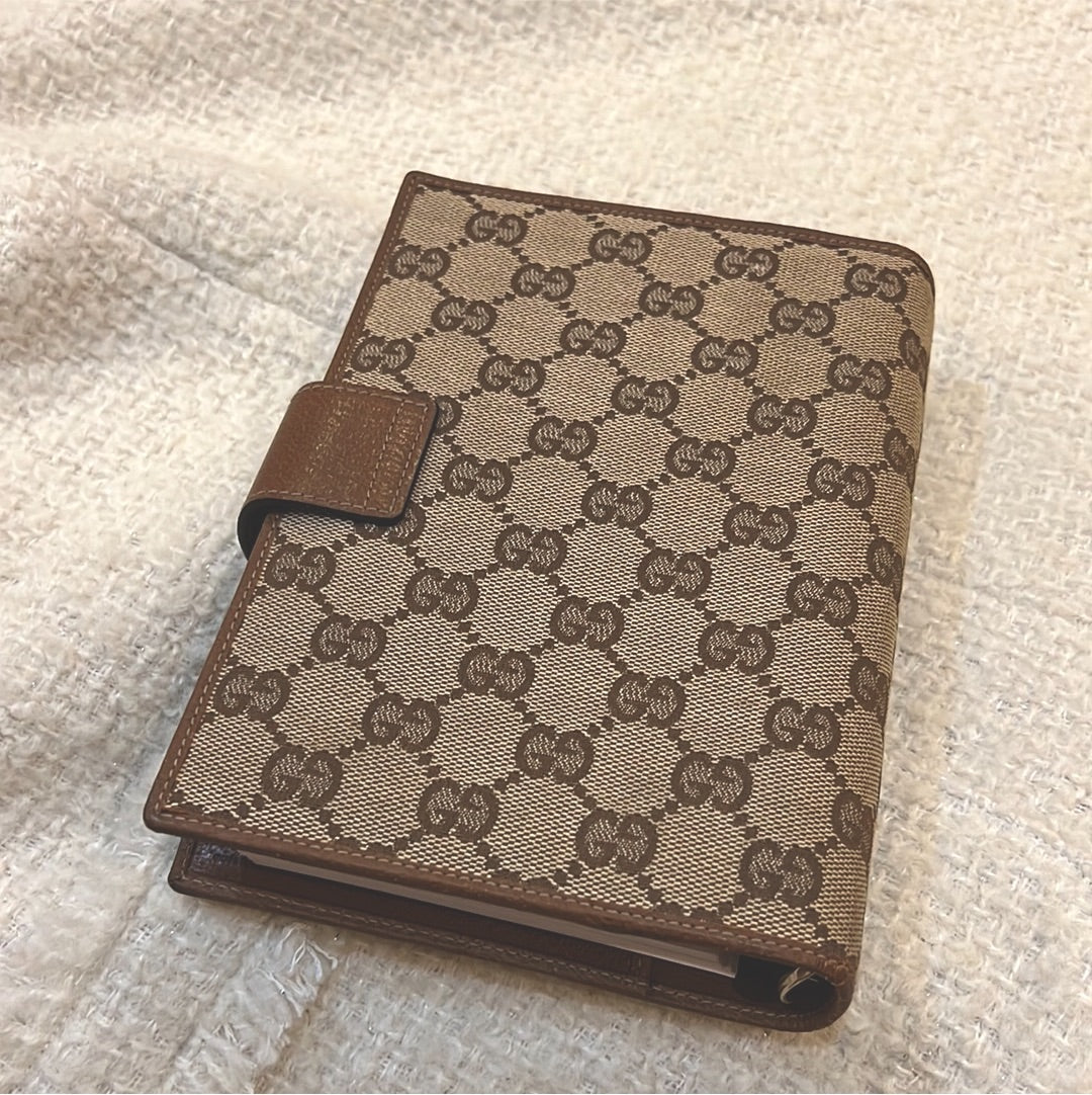 Gucci Monogram Brown MM Agenda