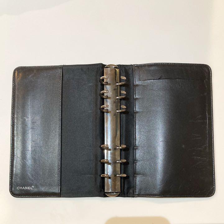 Chanel Travel Line 黒色 MM 手帳カバー