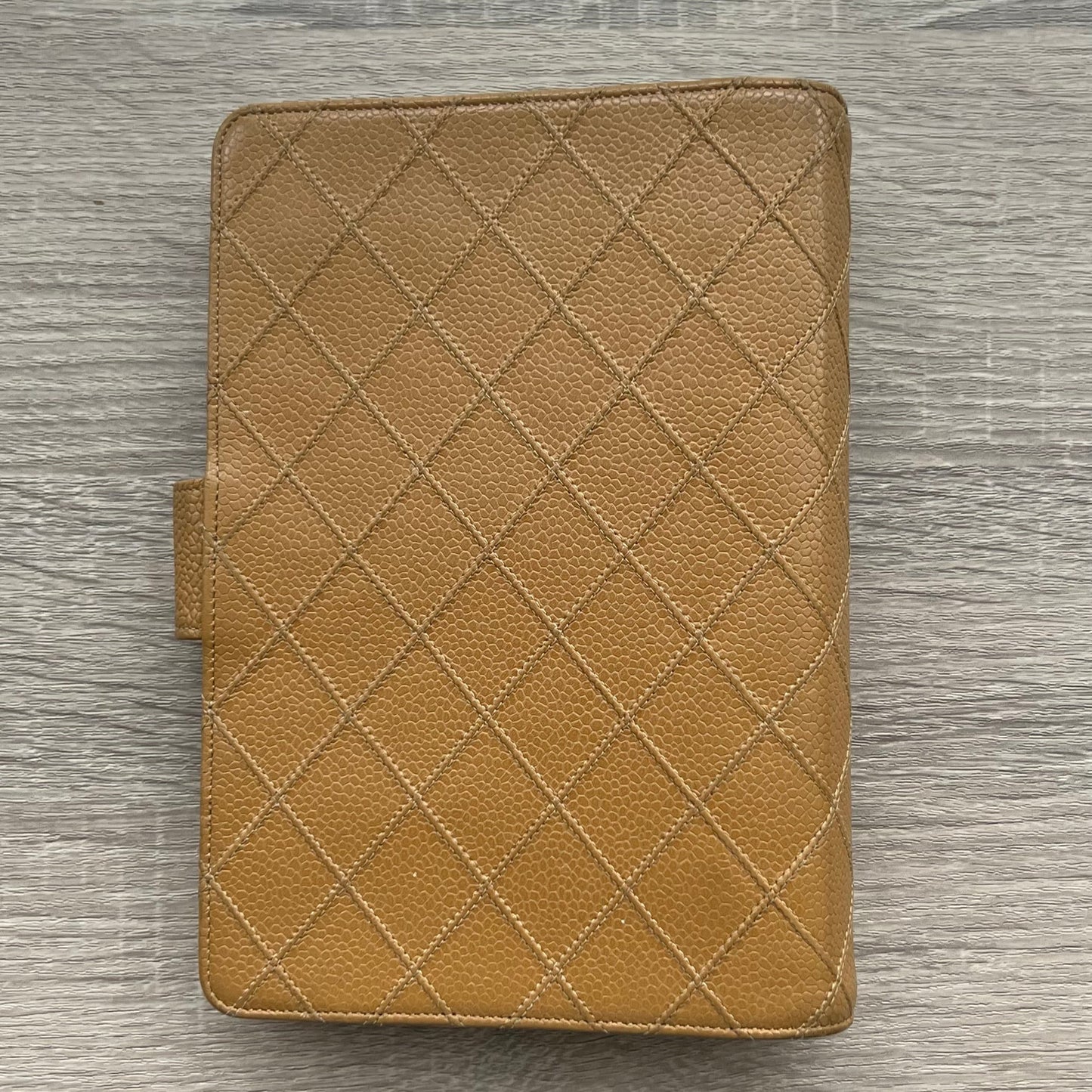 Chanel Matrasse Quilted Beige MM Agenda