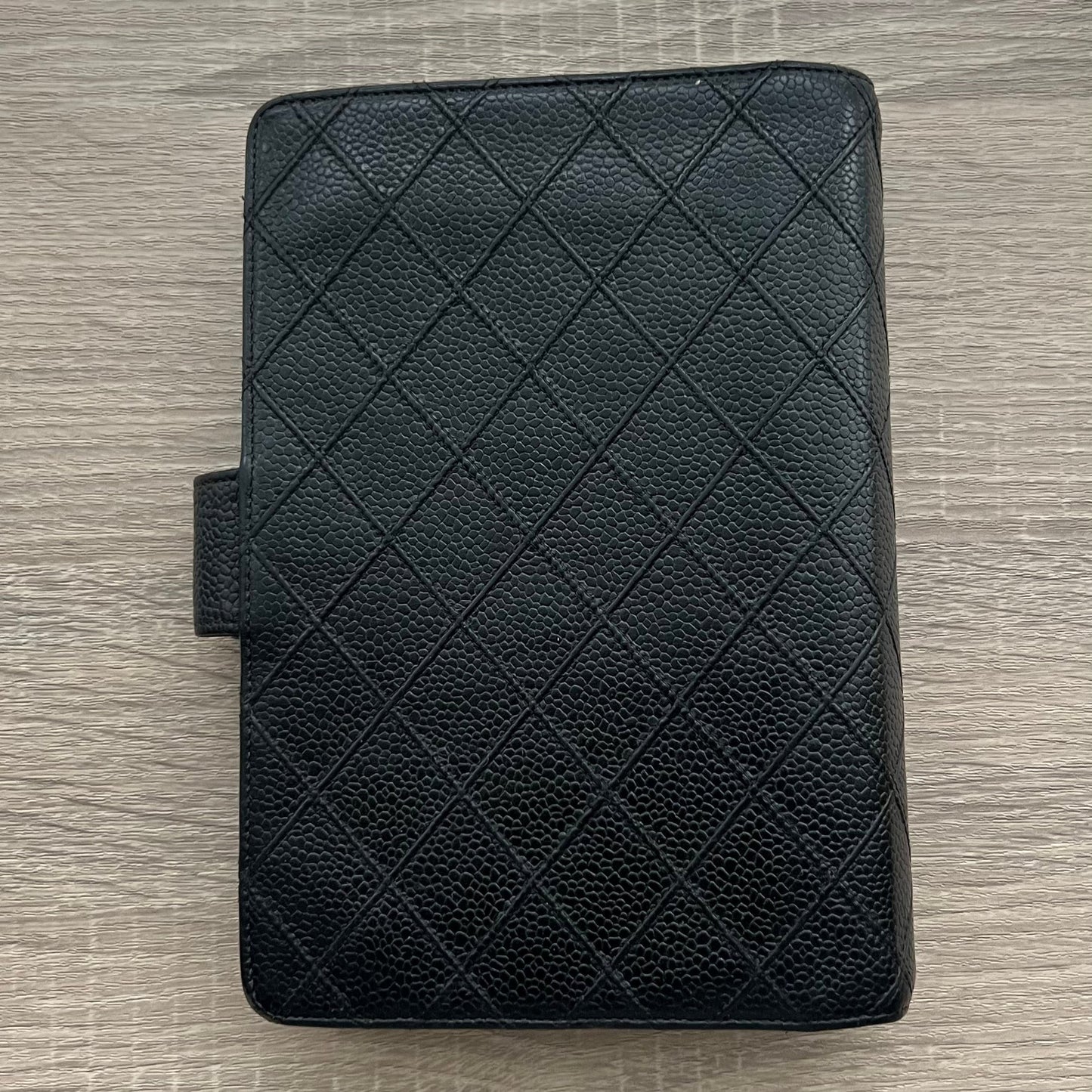 Chanel Matrasse Quilted Black MM Agenda