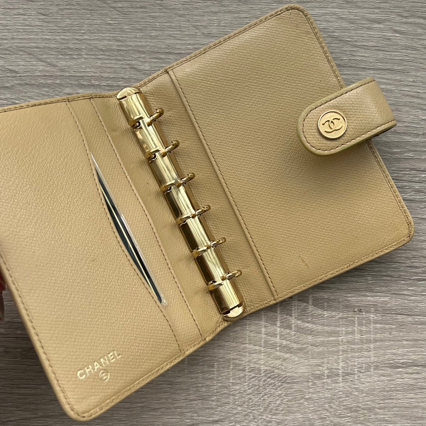 Chanel Classic Gold Medal Beige PM Agenda