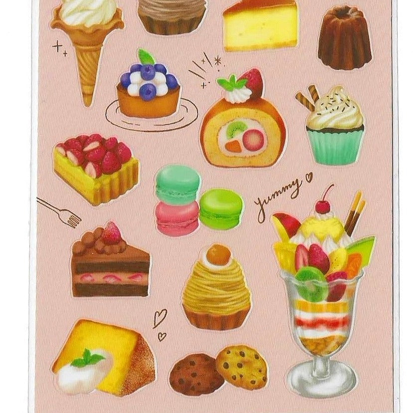 Cake sticker sheets by Gaia - sticker selection