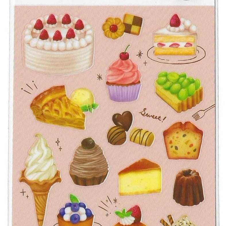 Cake sticker sheets by Gaia - sticker selection