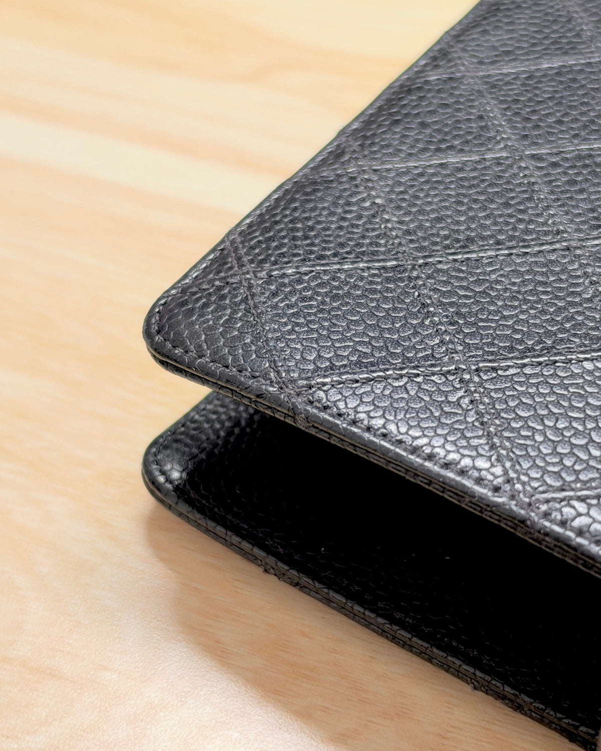 Chanel Matrasse Quilted Black MM Agenda