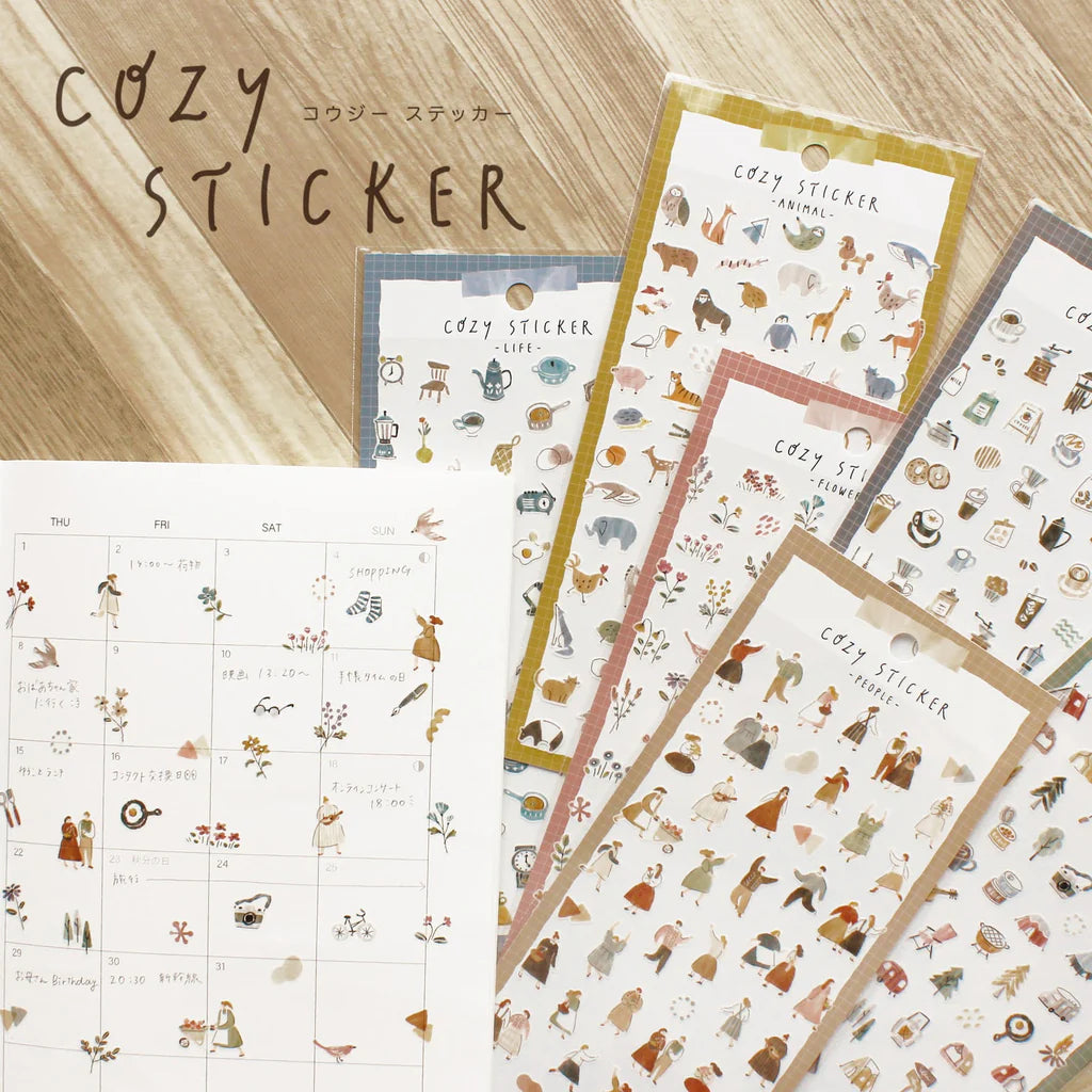 Cozy Sticker sheet by Mind Wave - small stickers