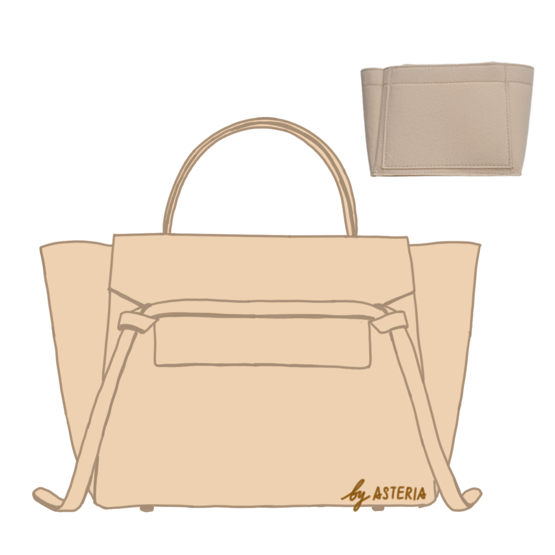Handmade Bag Insert Inner Bag Bag Organizer for Longchamp 