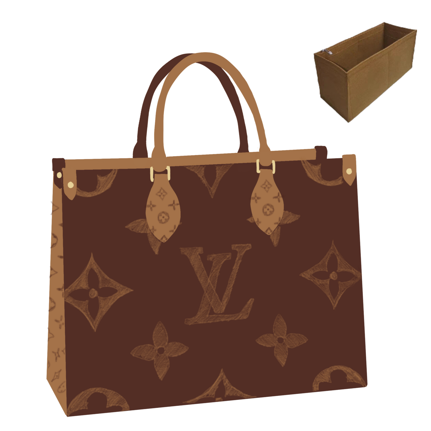 Bag Organizer for Louis Vuitton Onthego MM