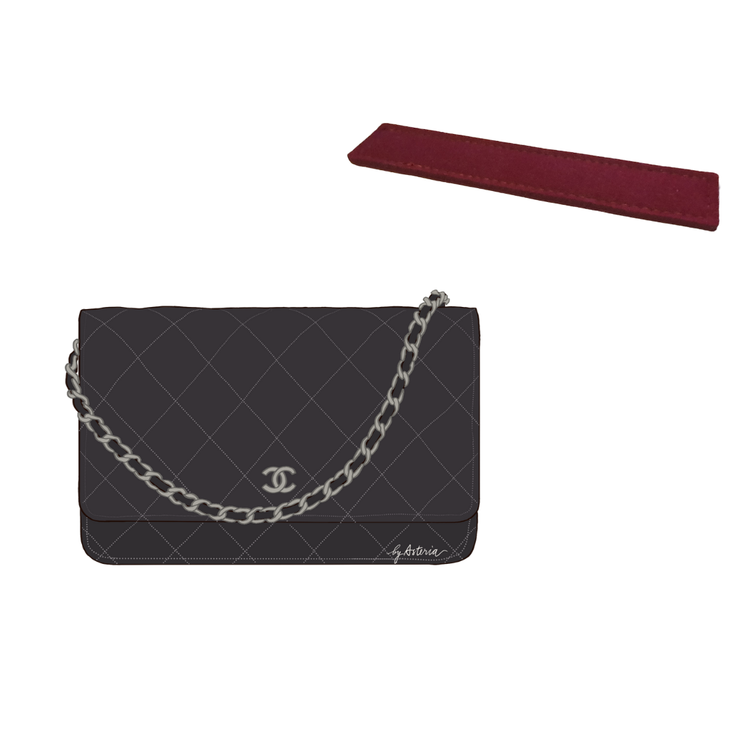 Chanel Wallet on Chain Woc Shaper and Base Board , Base Expander for Wallet Bag. 18 x 3.2 cm / Other Color (#1-46 Noted in Checkout)