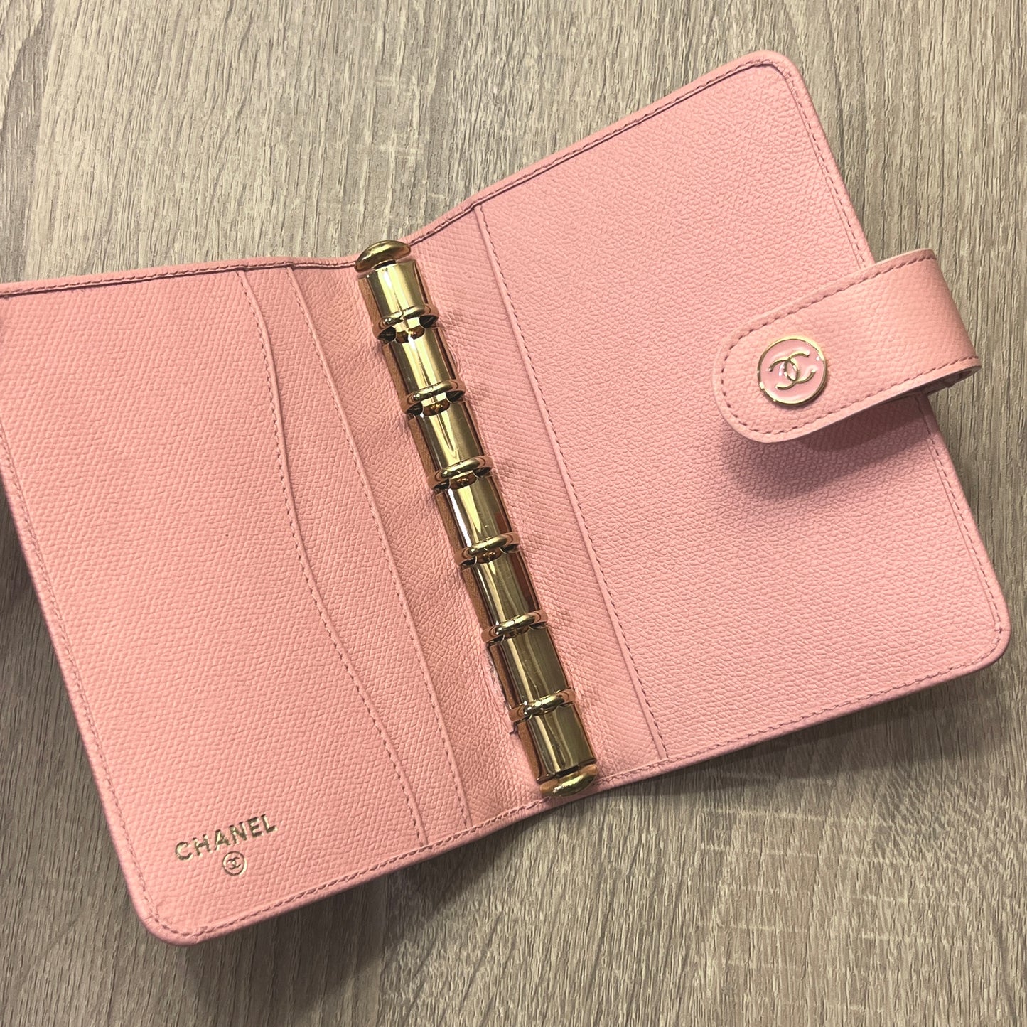 Chanel Enamel Logo Pink PM Agenda