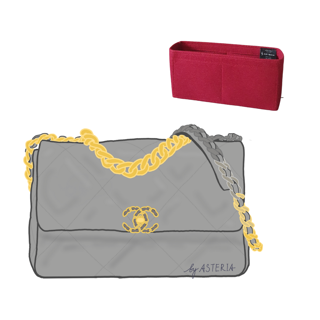 Purse Organizer for Chanel 19 Bag Tote Insert Bag Divider Shape and Protect  Handbag Nylon Satin Fabric - AliExpress