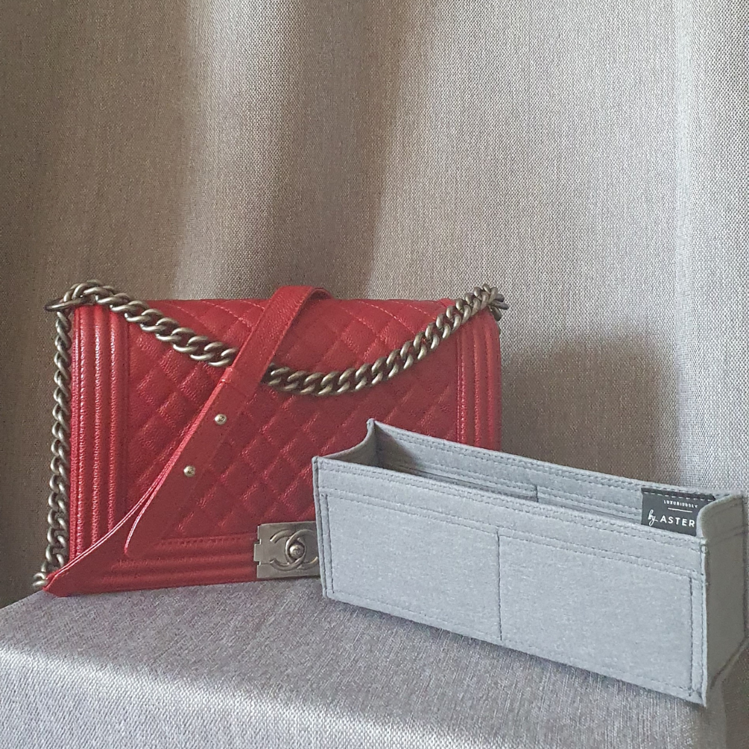 Bag Organizer for Chanel 19 Flap (Maxi/36cm) Insert - Premium Felt  (Handmade/20 Colors)